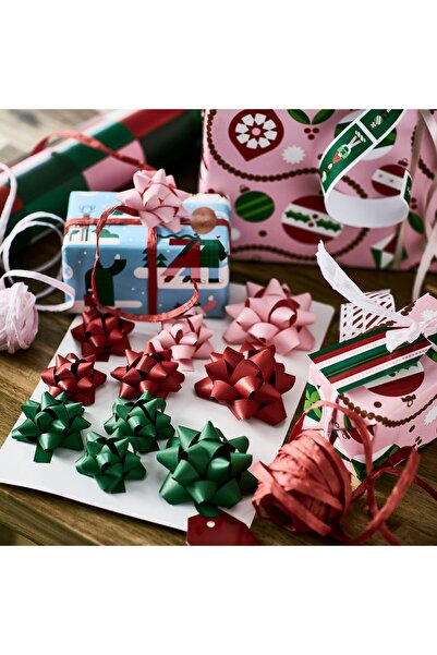 IKEA VINTERFINT Gift bow, set of 12, mixed colours/mixed sizes