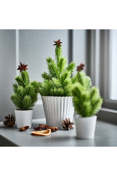 IKEA VINTERFINT Plant pot, white, 9 cm