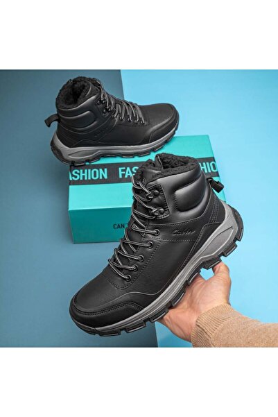 BMoD Ghete militare negre pentru bărbați, cu șireturi și fermoar MOD12563