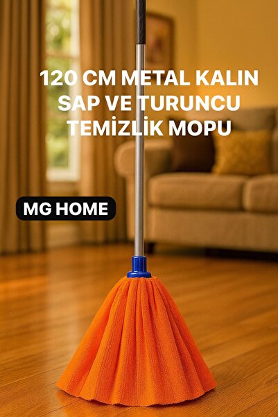 VENON ⭐TAKIM TURUNCU TEMİZLİK SETİ MİKROFİBER MOP + SOPA METAL SAP TOPLAM 2 P...