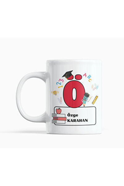 Nino Store Special Design Gift B Printed Mug for Teachers Starting with the Letter O