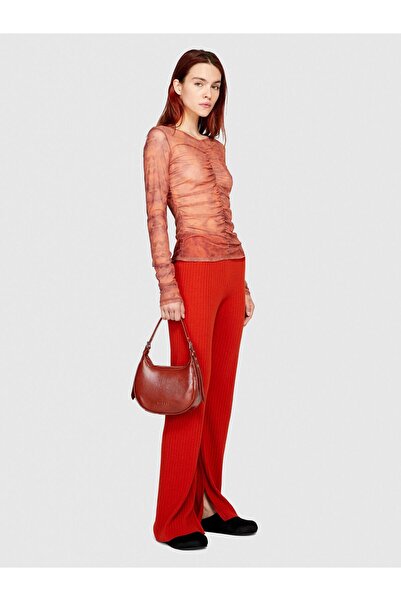 Sisley Women's Cotton Blend Fitted Fit Knitwear Pants 323A11Bhmf006-Sis1H3