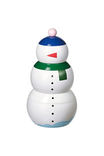 IKEA VINTERFINT Tin with lid, set of 3, snowman