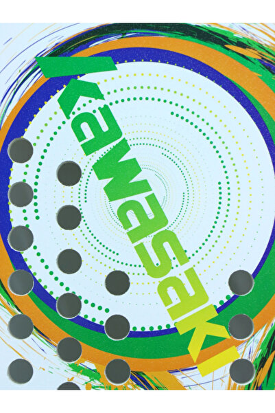 Kawasaki مضرب تنس الشاطئ Honor H6 مع الألياف الزجاجية، أبيض