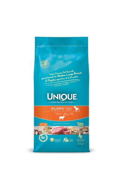 Unique Puppy Medium Large Kuzulu 15 Kg Yavru Köpek Maması