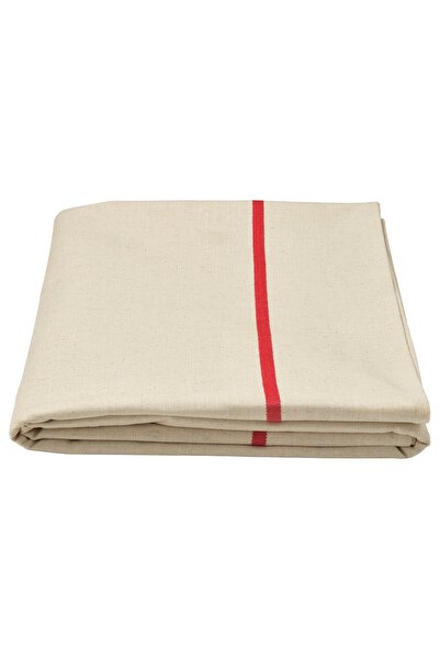 IKEA VINTERFINT Tablecloth, off-white/red, 145 x 320 cm