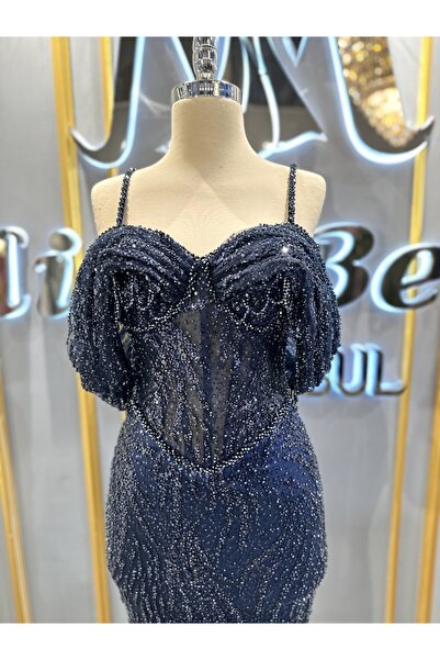 MissBetül Askılı Full Dantel Abiye Nişan Elbisesi