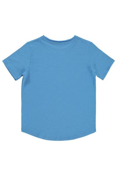 Civil Boys Flame Sailing Embroidered T-Shirt for Ages 10-13 - Blue11-12 Years Old