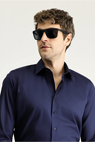 Kiğılı Long Sleeve Slim Fit Slim Fit Classic Cotton Shirt
