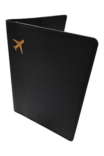 OEM Passport Holder Black Leather Unisex Slim Model