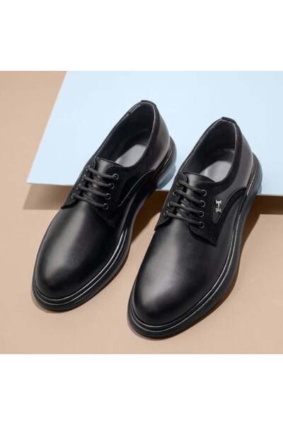 BMoD Pantofi sport negri pentru bărbați, cu șireturi, MOD11687