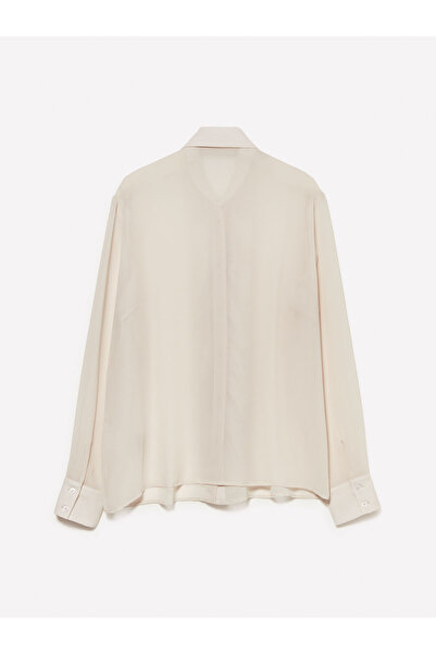 Sisley Women's Regular Fit Shirt with Ruffle Detail on the Front 325A5Noxlq09T-Sis23Q