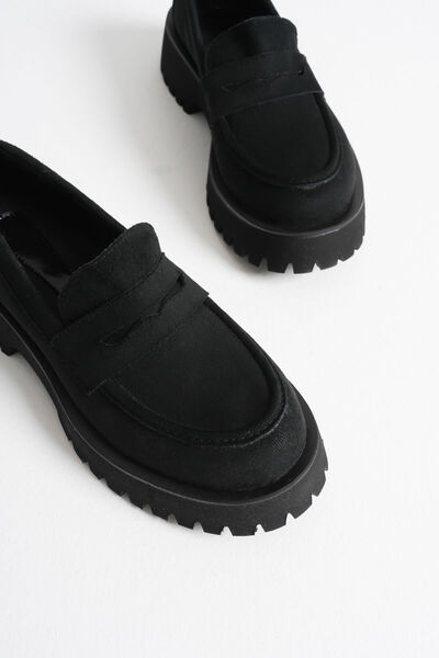 TRENDELLA Noir Жіночі щоденні чорні замшеві лофери