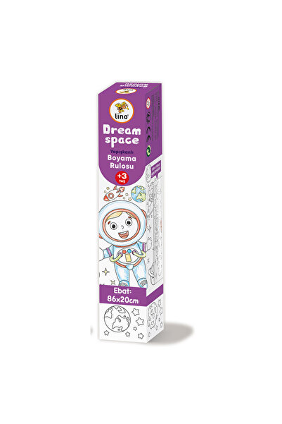 Lino Yapışkanlı Boyama Rulosu - Dream Space 86x20cm