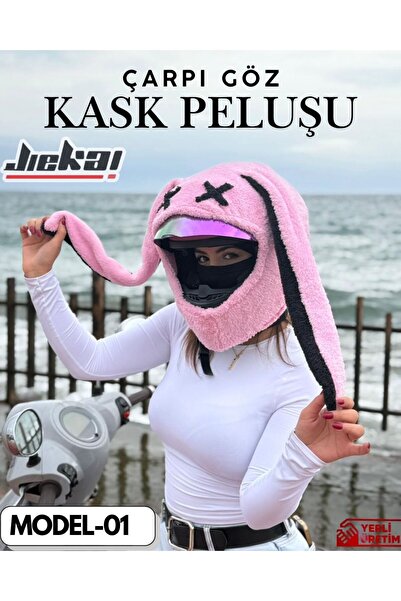 JİEKAİ MODEL-01 KASK PELUŞU-KILIFI TEK EBAT ÇARPI GÖZ