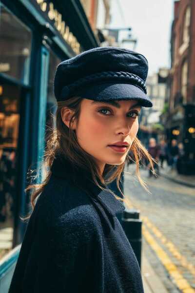 LAGRANZE Kaşe Women's Captain Cap Hat