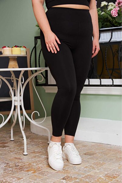 ALVWOMAN Plus Size Black Shaping / Sculpting Tights