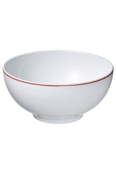 IKEA VINTERFINT Bowl, white/red, 13 cm