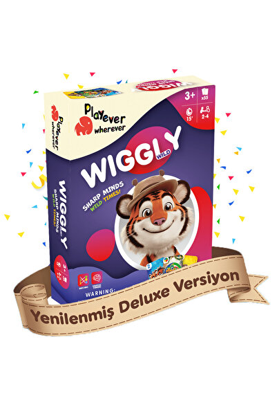 Playever Wiggly Wild Deluxe, Renk ve Sayı Eşleştirme Kart Oyunu (3-6 Yaş)