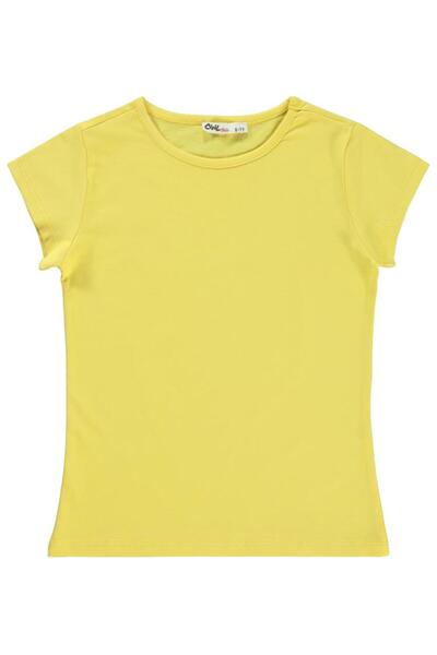 Civil Girls Basic 6-9 Years Old T-Shirt - Yellow6-7 Years Old