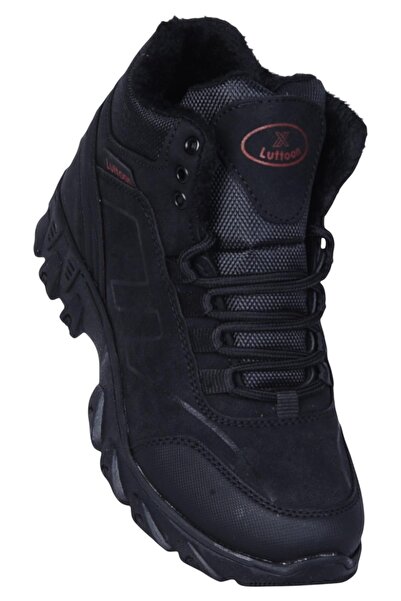 LUTTOON Prt-2035 Siyah Termal Kürklü Erkek Çocuk Bot