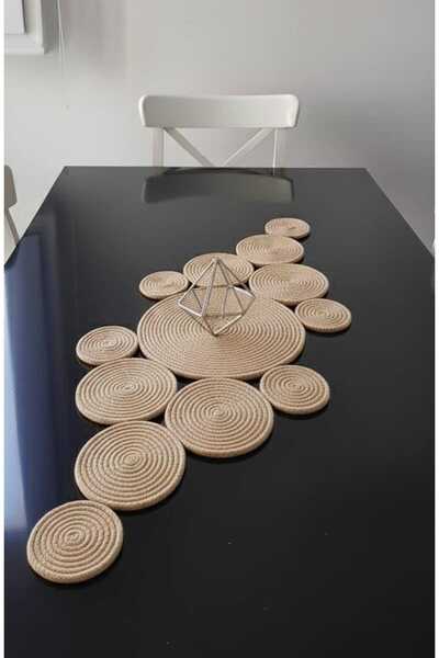 NEVA TASARIM masa ortusu hasır ıp kordon ıp tasarım ranırlar