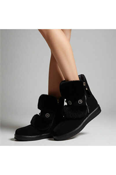 OEM Παιδικές μπότες με γούνα, οικολογικό δέρμα σουέτ, D97