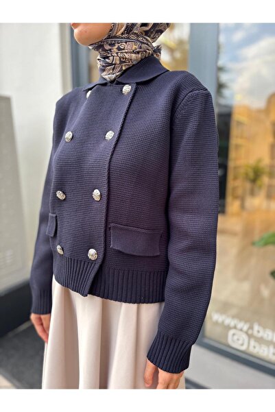 Babil Butik TD4404 Γυναικείο μπουφάν Mara Navy Blue