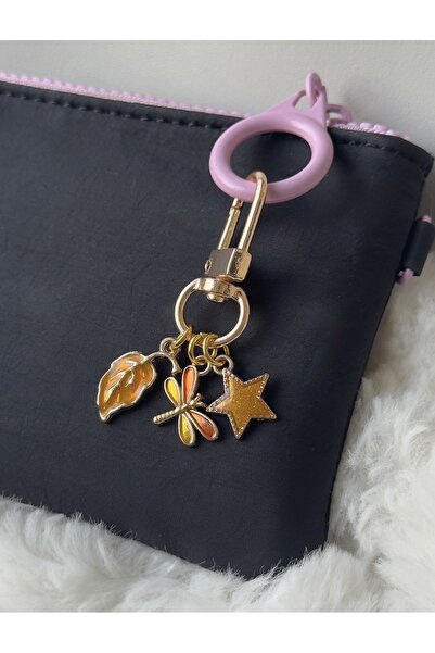 WhimsyWhite ميدالية مفاتيح مينيمال شان، ميدالية مفاتيح ملونة على شكل حقيبة، م...