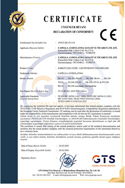 Capella Aydınlatma Modern Lina Power Ledli 3 Renk Işıklı Salon Mutfak Oda Hol Ledli Avize