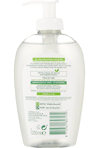 Simple - Kind to Skin Anti-Bacterial Gentle Care Handwash Mint oil - 250ml