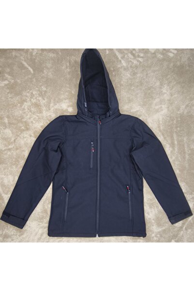 vieso Erkek Softshell Mont Su ve Rüzgar Geçirmez İçi Polarlı Kapşonlu Mont