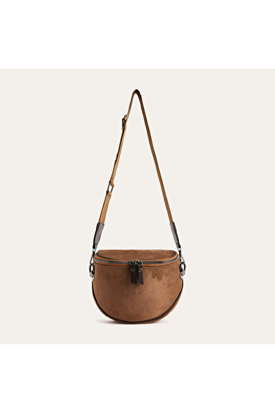 Mudo Suede Textured Shoulder Bag