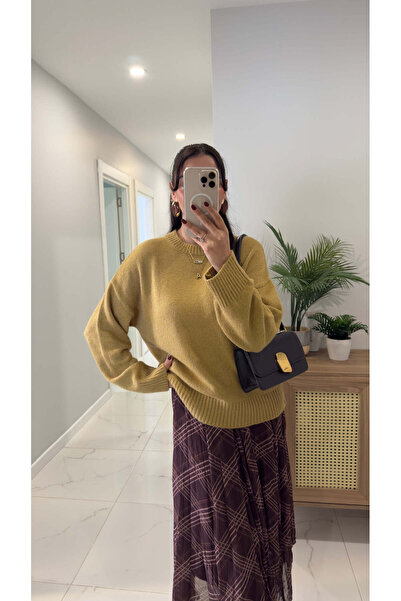 BİRCANÇİL Tricotaj MD Vesta Hardal basic