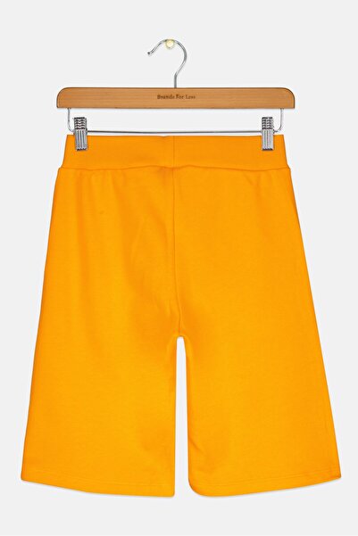 Diadora Kids Boy Brand Logo Pull-On Shorts, Orange