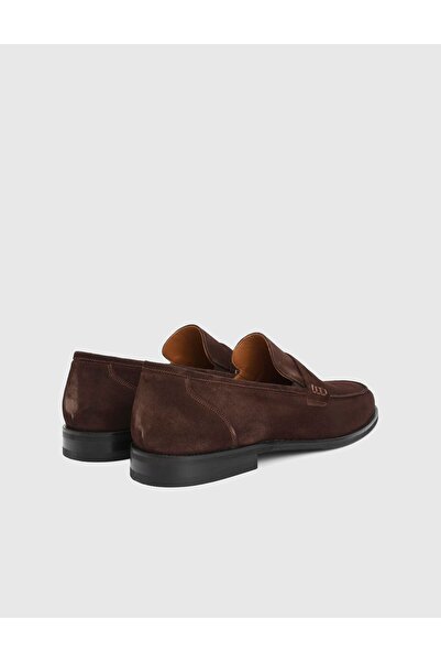 İLVİ Filip Hakiki Süet Deri Kahverengi Erkek Klasik Ayakkabı