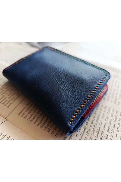 Mahfuz Genuine Leather Top Quality Fully Handmade Minimalist Wallet 15.5X10.5 cm Xx63