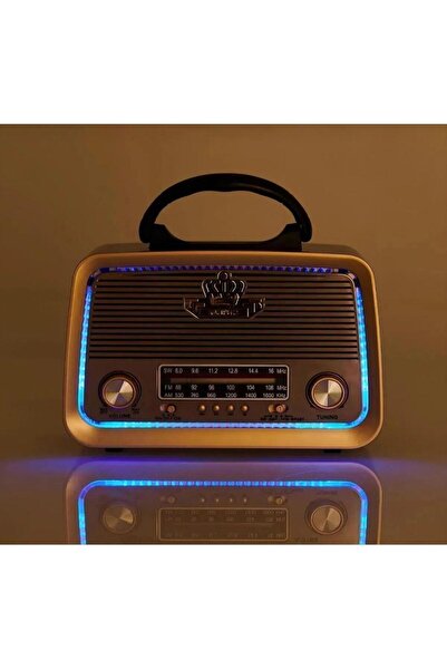 Genel Markalar 301 Eskitme Nostalji Tasarımlı Bluetoothlu Nostalji Radyo Fm-s...