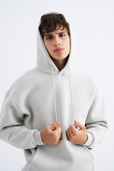 Machinist Ανδρικό φούτερ Basic Hooded Oversize Grey