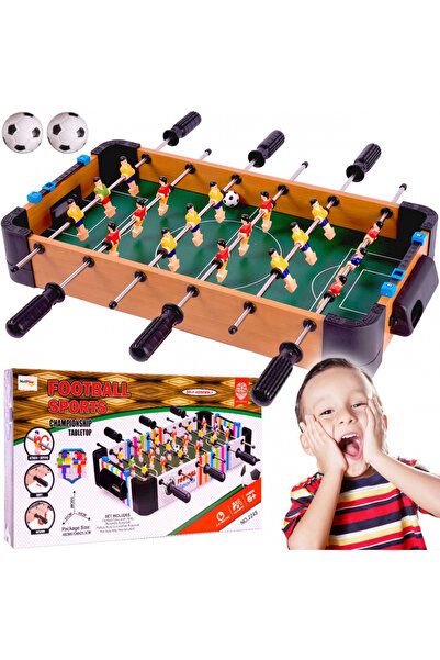 MalPlay Joc fotbal de masa pentru copii, Malplay, realizat din lemn, cu jucat...