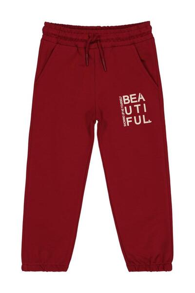 Civil Girls Basic 2-5 Years Old Sweatpants - Claret Red 5-6 Years Old