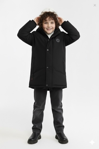 Senini Çocuk Mont & Kışlık İçi Kürklü Mont & Su İtici Rüzgar Geçirmez & Mont ...