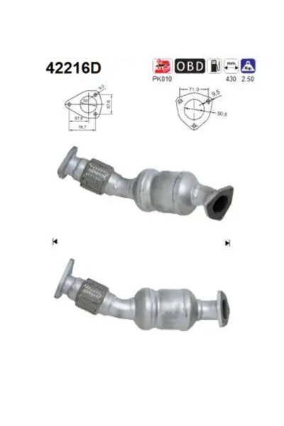 As Catalizator Audi A4 B6/A6 C5