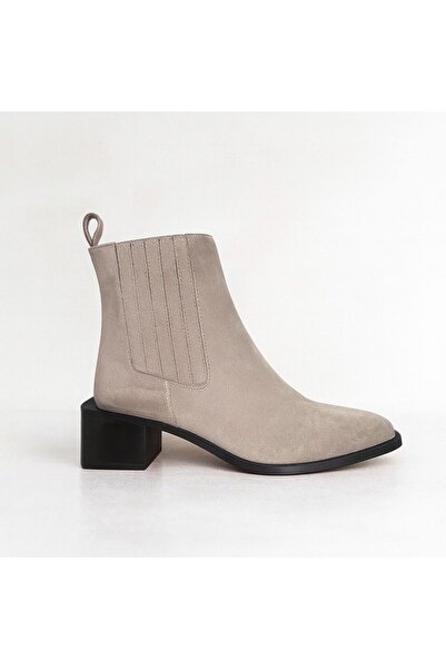 H&K GLOW Hakiki Süet Deri Kare Burun Bot