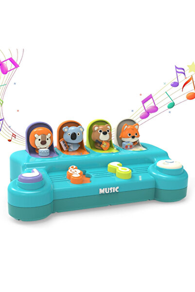 Gopo Toys Jucarie Educativa Muzicala pentru Copii - Activitate Interactiva cu Animalute Pop-Up