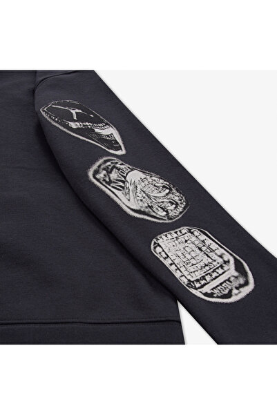 Nike JORDAN FRENCH TERRY HOODIE BLACK K cu glugă SWEAT PENTRU COPII tricou 95D746