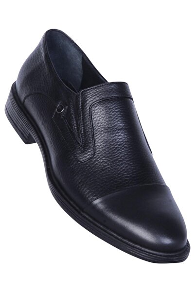 Berenni M153 Pantofi clasici pentru bărbați din piele de cauciuc neagră