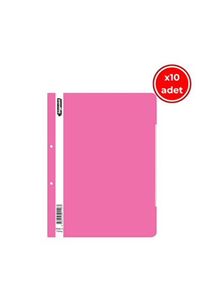 Bigpoint Telli Dosya, 10 Adet, 50'li Paket, Pembe