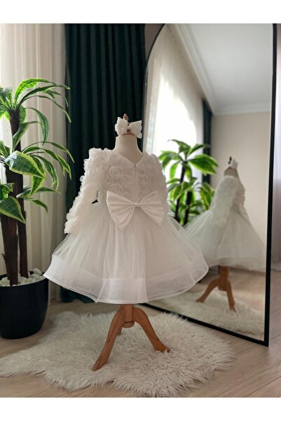 lunavella فستان سهرة للفتيات بأكمام طويلة