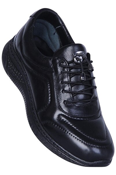 Ayakcenter Missmama 003 Μαύρα γυναικεία παπούτσια casual από γνήσιο δέρμα